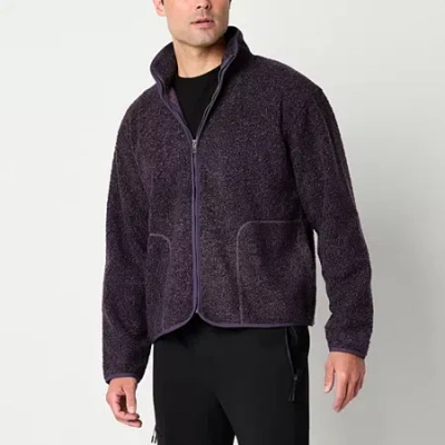 Xersion Sherpa Fleece Mens Fleece Softshell Jacket In Purple