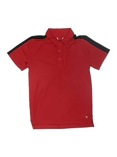 Pre-owned Xersion Kids' Short Sleeve Polo Shirt In Red