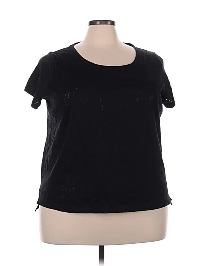 Pre-owned Xersion Short Sleeve T-shirt In Black
