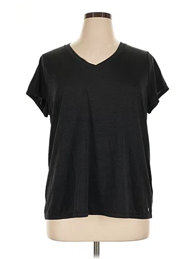 Pre-owned Xersion Short Sleeve T-shirt In Black