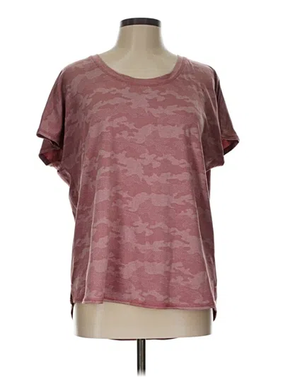 Pre-owned Xersion Short Sleeve T-shirt In Burgundy