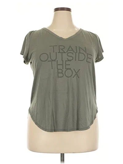 Pre-owned Xersion Short Sleeve T-shirt In Green