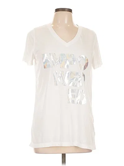 Pre-owned Xersion Short Sleeve T-shirt In Ivory