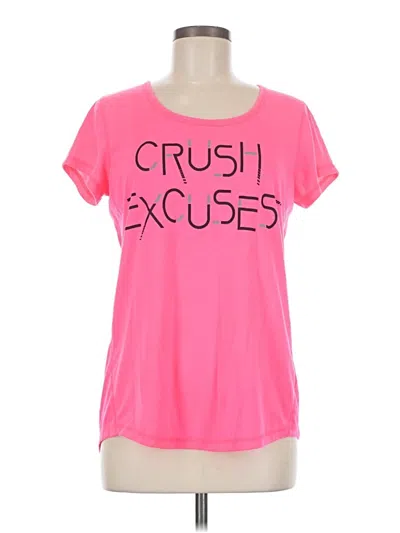 Pre-owned Xersion Short Sleeve T-shirt In Pink