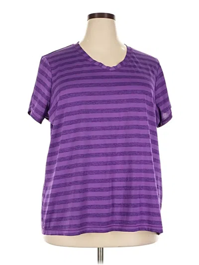Pre-owned Xersion Short Sleeve T-shirt In Purple