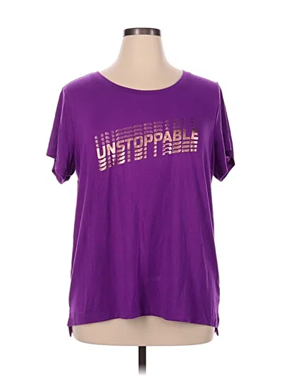 Pre-owned Xersion Short Sleeve T-shirt In Purple