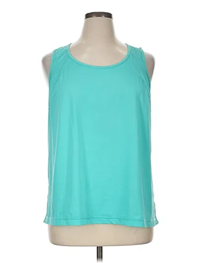 Pre-owned Xersion Sleeveless T-shirt In Teal