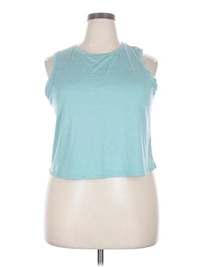 Pre-owned Xersion Sleeveless T-shirt In Teal