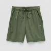 Xersion Stretch Woven Little & Big Kid Boys Moisture Wicking Pull-on Short In Green