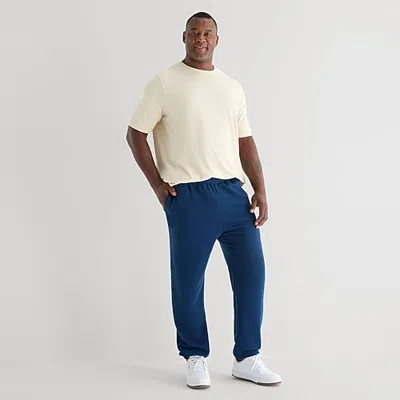 Xersion Sweatpant Mens Straight Mid Rise Regular Fit Big And Tall Fleece Sweatpant In Gray