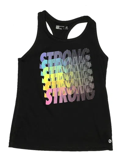 Pre-owned Xersion Kids' Tank Top Black Halter Neckline Tops