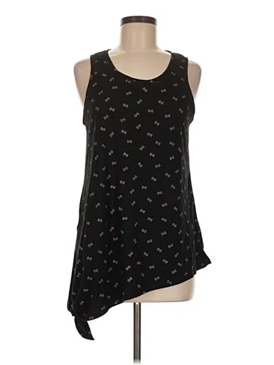 Pre-owned Xersion Tank Top Black One Shoulder Neckline Tops