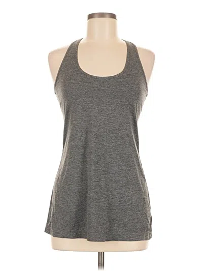 Pre-owned Xersion Tank Top Gray Halter Neckline Tops