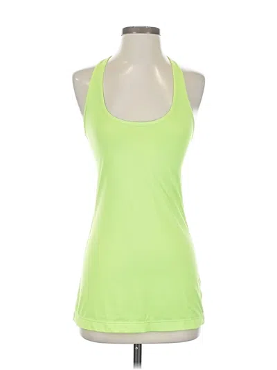 Pre-owned Xersion Tank Top Green Halter Neckline Tops