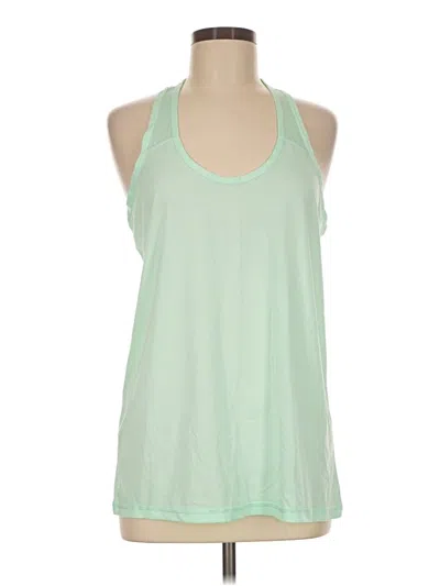 Pre-owned Xersion Tank Top Green Halter Neckline Tops