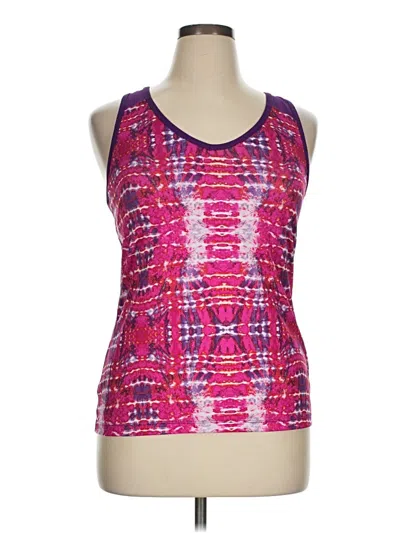 Pre-owned Xersion Tank Top Pink Halter Neckline Tops