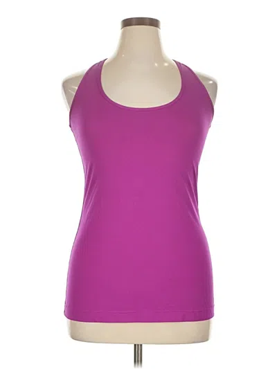 Pre-owned Xersion Tank Top Purple Halter Neckline Tops