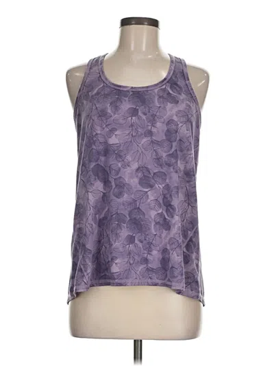 Pre-owned Xersion Tank Top Purple Halter Neckline Tops