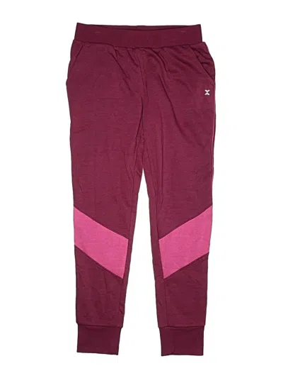 Pre-owned Xersion Kids' Track Pants In Burgundy