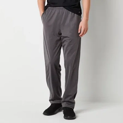 Xersion Tricot Mens Moisture Wicking Quick Dry Regular Fit Workout Pant In Gray