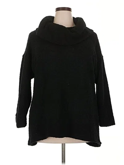 Pre-owned Xersion Turtleneck Sweater In Black