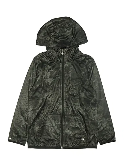 Pre-owned Xersion Kids' Windbreaker Jacket In Green