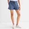 Xersion Womens 4" French Terry Active Pull-on Short In Blue