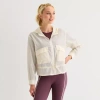 Xersion Womens Lightweight Woven Windbreaker In Sand