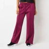 Xersion Womens Mid Rise Moisture Wicking Knit Straight Track Pant In Red