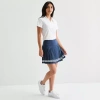 Xersion Womens Pleated Skort In Blue