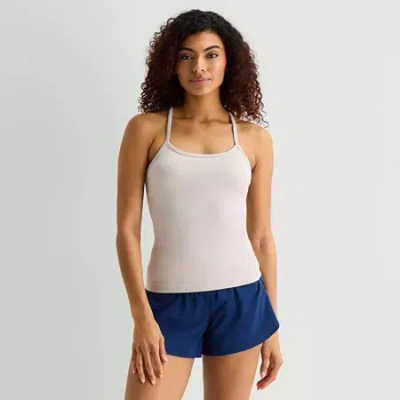 Xersion Womens Scoop Neck Sleeveless Tank Top In Blue