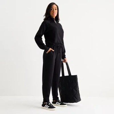 Xersion Womens Scuba Luxe Tapered Pant Tall In Black