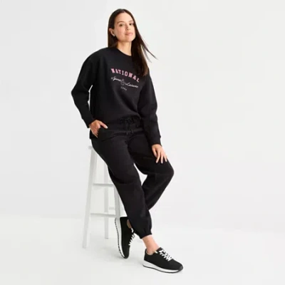 Xersion Womens Super Soft Fleece Jogger Tall In Black