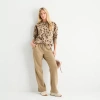 Xersion Womens Super Soft Fleece Straight Leg Sweatpant Tall In Brown