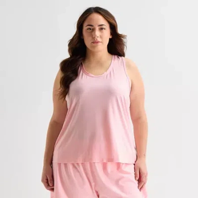 Xersion Womens U Neck Sleeveless Performance Tank Top Plus In Multi