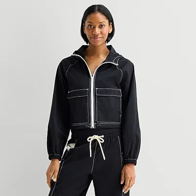 Xersion Womens Utility Jacket In Black