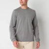 Xersion Xtreme Mens Crew Neck Long Sleeve Active T-shirt In Gray