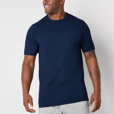 Xersion Xtreme Mens Crew Neck Short Sleeve Active Big And Tall T-shirt In Blue