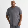 Xersion Xtreme Mens Crew Neck Short Sleeve Active Big And Tall T-shirt In Gray