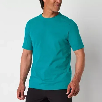 Xersion Xtreme Mens Crew Neck Short Sleeve Active T-shirt In Blue