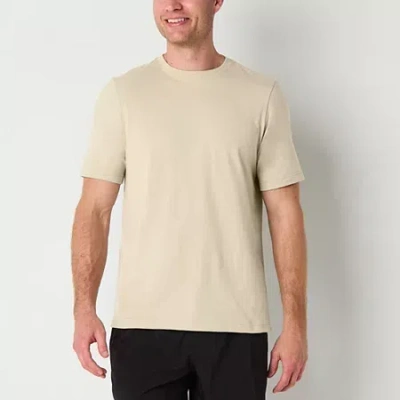 Xersion Xtreme Mens Crew Neck Short Sleeve Active T-shirt In Sand