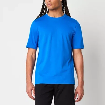 Xersion Xtreme Mens Crew Neck Short Sleeve Quick Dry Active T-shirt In Blue