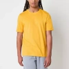 Xersion Xtreme Mens Crew Neck Short Sleeve Quick Dry Active T-shirt In Yellow