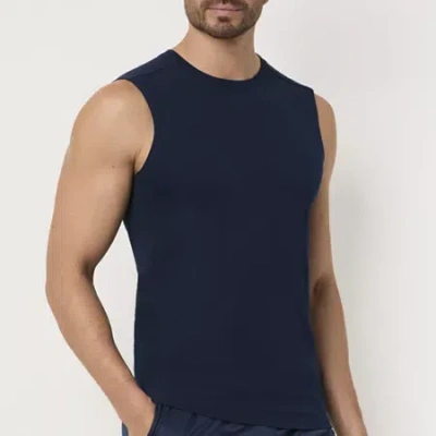 Xersion Xtreme Mens Crew Neck Sleeveless Active T-shirt In Blue