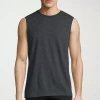 Xersion Xtreme Mens Crew Neck Sleeveless Active T-shirt In Gray