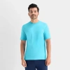 Xersion Xtreme Mens Round Neck Short Sleeve Active T-shirt In Blue