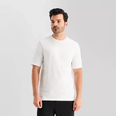 Xersion Xtreme Mens Round Neck Short Sleeve Active T-shirt In Sand