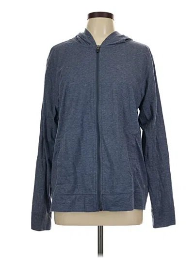 Pre-owned Xersion Zip Up Hoodie In Blue