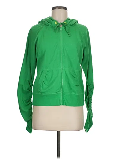 Pre-owned Xersion Zip Up Hoodie In Green