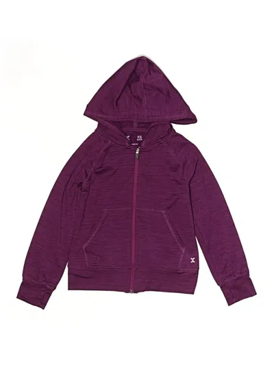 Pre-owned Xersion Kids' Zip Up Hoodie In Purple